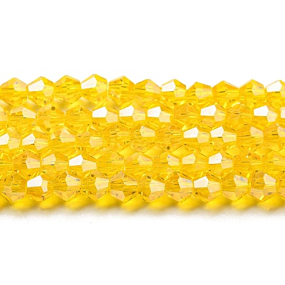 Transparent Electroplate Glass Beads Strands LS-EGLA-A039-T3mm-A22-1