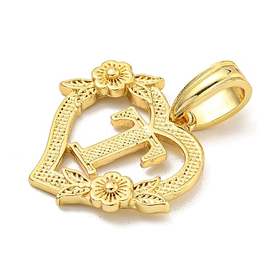 Heart Brass Pendants KK-I714-04G-T-1