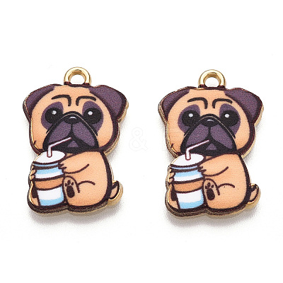 Printed Alloy Pendants ENAM-N056-199F-1
