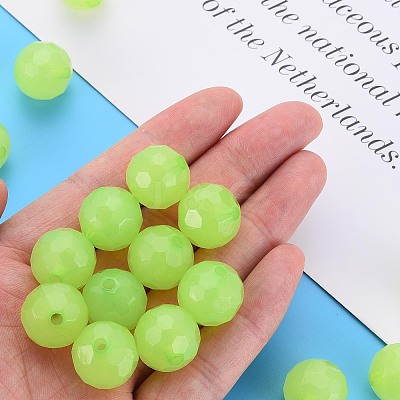 Imitation Jelly Acrylic Beads MACR-S373-97C-E06-1