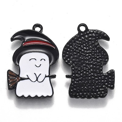 Halloween Theme Alloy Enamel Pendants X-ENAM-J649-03B-1