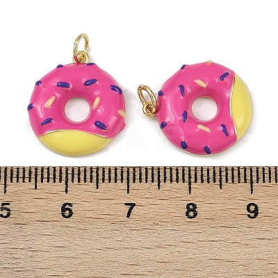 Brass Enamel Pendants KK-I358-072G-03-1