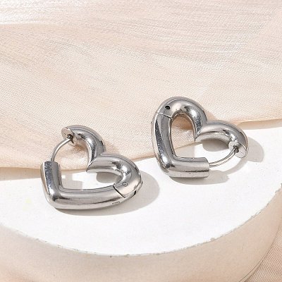 304 Stainless Steel Hoop Earrings SA-CBA46AF-26P-01-1
