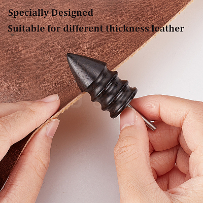 2Pcs 2 Style Bullet Shape Sandalwood Polish Heads TOOL-GF0003-37-1