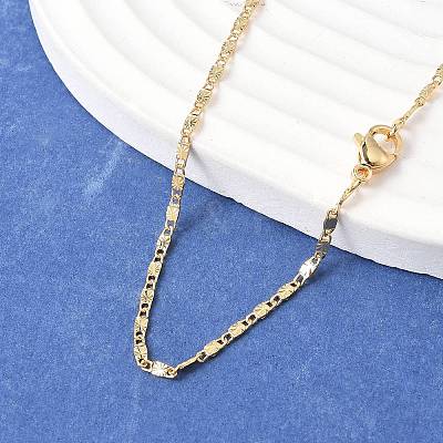 Brass Chain Necklaces MAK-L009-17G-1