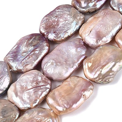 Natural Baroque Keshi Pearl Beads Strands PEAR-S020-K12-1