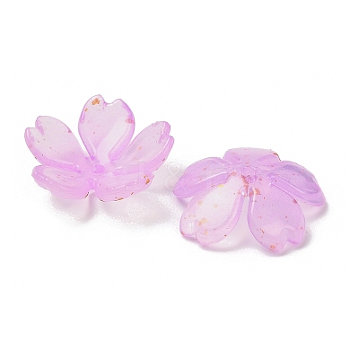 Acrylic Bead Caps OACR-H056-01F-1