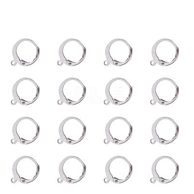 Tarnish Resistant 316 Surgical Stainless Steel Leverback Earring Findings A-STAS-I045-02-1