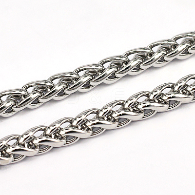 Tarnish Resistant 304 Stainless Steel Wheat Chains CHS-L001-30-8mm-1