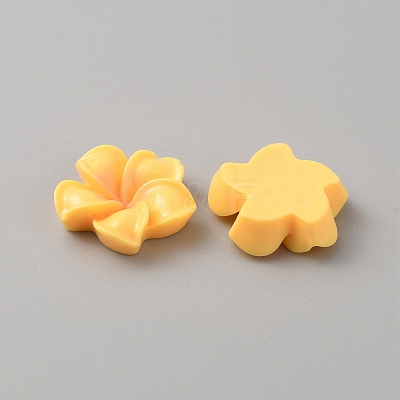 Opaque Resin Cabochons RESI-WH0036-10B-1