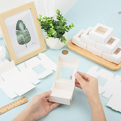 Square Paper Boxes with Clear Window SOAP-DJ0001-02B-03-1