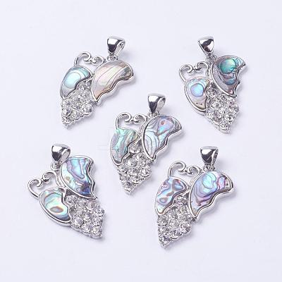 Abalone Shell/Paua ShellPendants SSHEL-P012-10P-1
