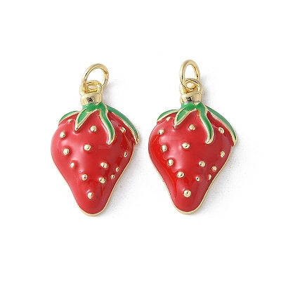 Brass Enamel Pendants KK-D336-04G-02-1