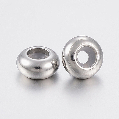 202 Stainless Steel Beads STAS-F148-8mm-07P-1