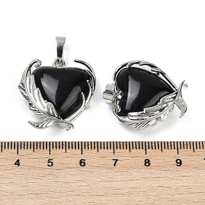 Natural Obsidian Pendants G-Q025-01P-06-1