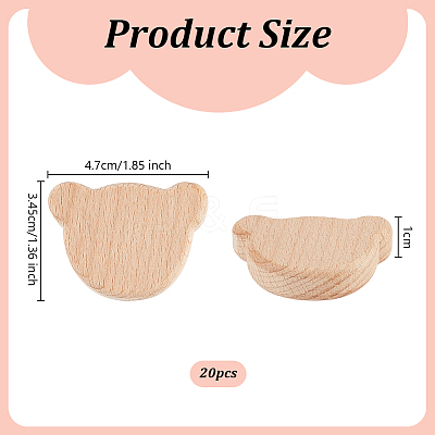 1 Set Unfinished Wooden Chips WOOD-OC0003-98A-1