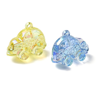 Electroplate Transparent UV Plating Acrylic Pendants OACR-I014-22-1