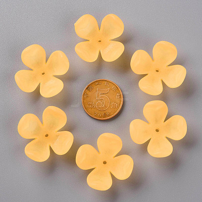 Frosted Acrylic Bead Caps MACR-S371-06A-719-1