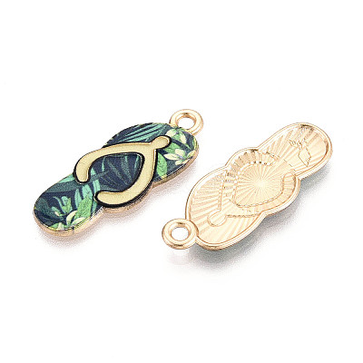 Alloy Enamel Pendants ENAM-T022-39KCG-04-1