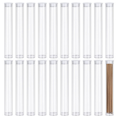 Transparent Tube Plastic Bead Containers with Lids CON-WH0092-81B-1