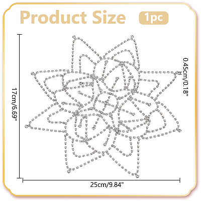 1Pc Rhinestone Mesh Headpiece Cap OHAR-WR0001-03S-1