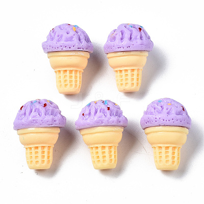 Spray Painted Resin Cabochons CRES-Q215-022D-1