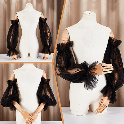 Nylon Detachable Puff Sleeves AJEW-WH0270-352B-1