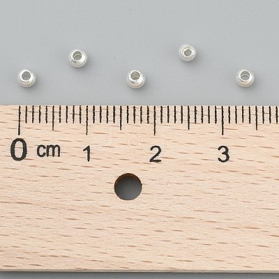 Rack Plating Brass Round Spacer Beads KK-I601-3mm-S-RS-1