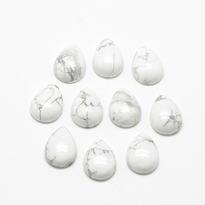 Natural Howlite Cabochons G-R417-10x14-29-1