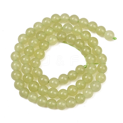 Natural Dyed White Jade Beads Strands GG-CBAEB22-B01-6mm-05-1