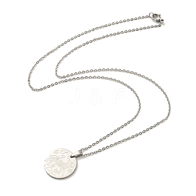Non-Tarnish Constellation Pendant Necklaces LS-NJEW-S422-04P-01-1