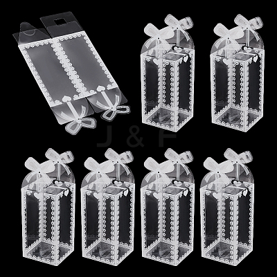 Transparent PVC Candy Treat Gift Box CON-WH0085-58C-1