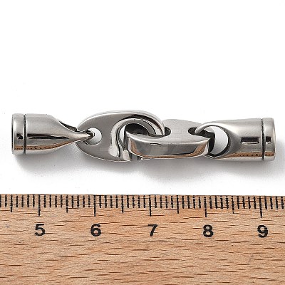 304 Stainless Steel Interlocking Clasps STAS-V008-24P-1