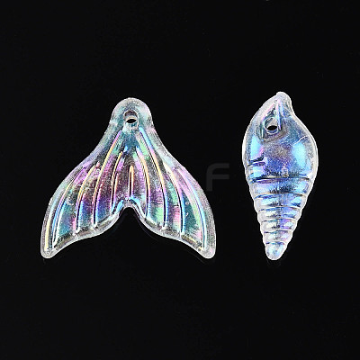 Ocean Theme Transparent Acrylic Beads TACR-T028-69-01F-1