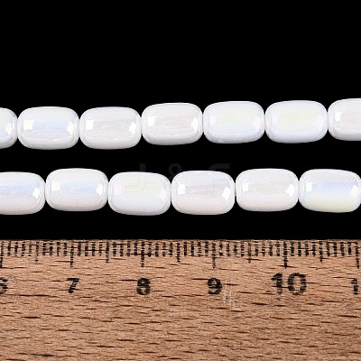 Electroplate Opaque Glass Beads Strands EGLA-Q132-03B-C01-1