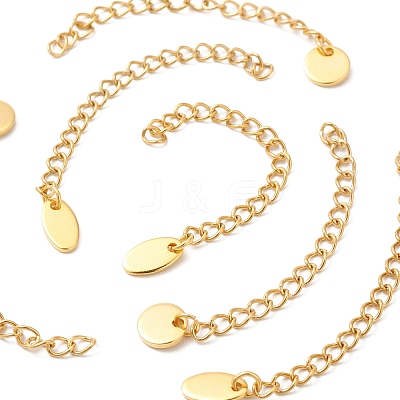 6Pcs 2 Style 304 Stainless Steel Chain Extender STAS-FS0001-17G-1