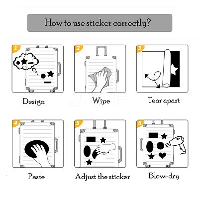 Cartoon Rainbow Paper Stickers Set X-DIY-M031-45-1