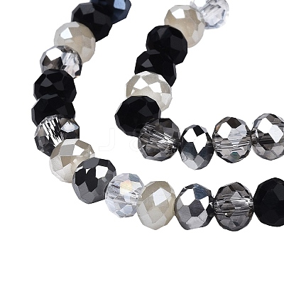 Electroplate Glass Beads Strands EGLA-SZ0001-32I-1