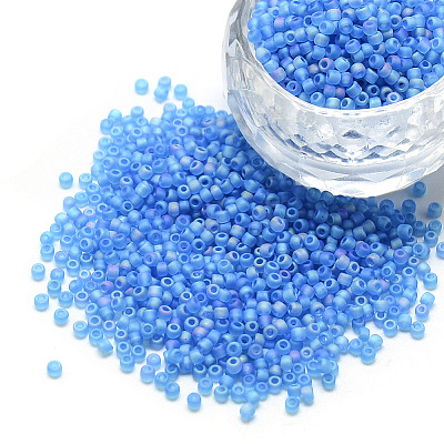 FGB 8/0 Grade A Round Glass Seed Beads SEED-Q010-3mm-M545-1
