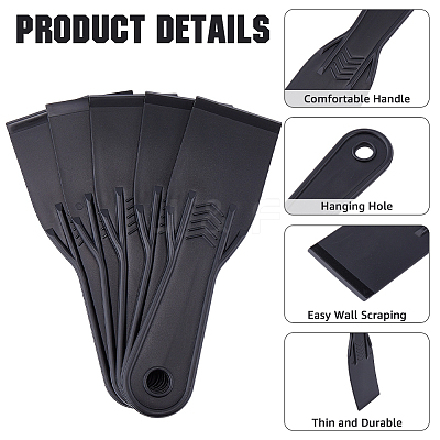 5Pcs ABS Plastic Scrapers AJEW-CP0010-29-1