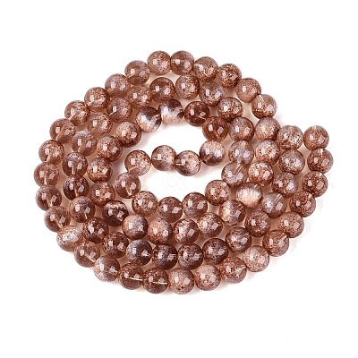 Transparent Half Spray Painted Glass Beads Strands GLAA-Q110-02A-08-1