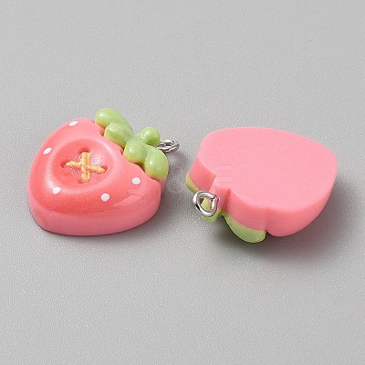 Opaque Resin Pendants CRES-CJC0011-004B-P-1