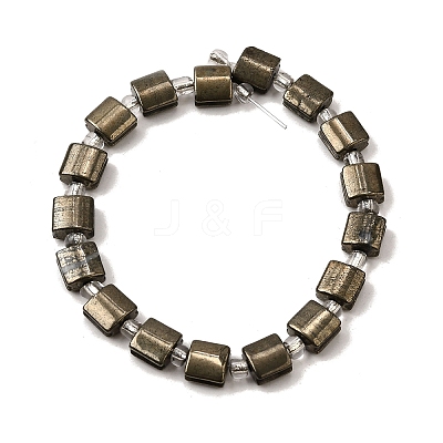 Natural Pyrite Beads Strands G-Z087-D02-1