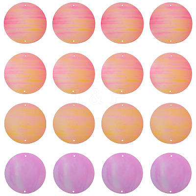 150Pcs Rainbow Iridescent PVC Paillette/Sequin Links FIND-TA0008-10D-1