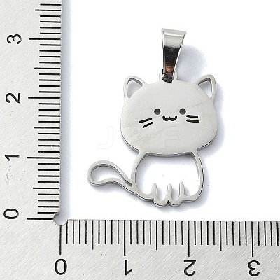 Non-Tarnish 304 Stainless Steel Pendants STAS-C097-10P-1