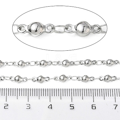 Tarnish Resistant 304 Stainless Steel Ball Link Chains CHS-L015-39-1