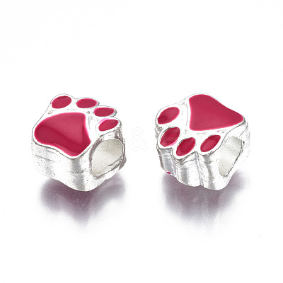 Alloy Enamel European Beads ENAM-N052-24I-1