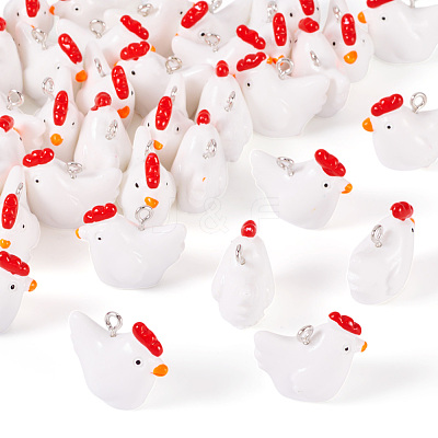 Opaque Resin Pendants X1-RESI-S356-068-1
