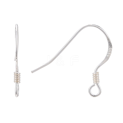 925 Sterling Silver Earring Hooks STER-K167-049B-S-1
