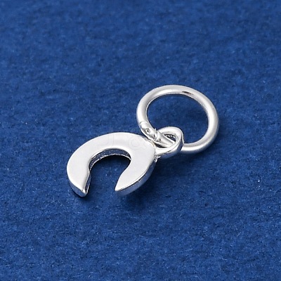925 Sterling Silver Letter Charms STER-C012-01S-C-1